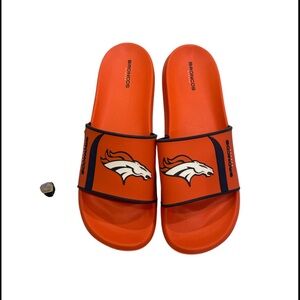 Men's 13/14 Orange Broncos Slide Sandals NEW